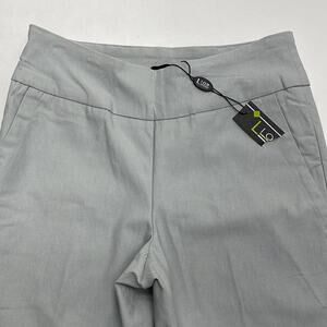 LIOR Women’s 4 Gray Pull On Stretch Crop Pants